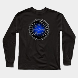 VEGVISIR COMPASS 1 (To guide travelers and keep them safe on journeys even in harsh weather) Long Sleeve T-Shirt